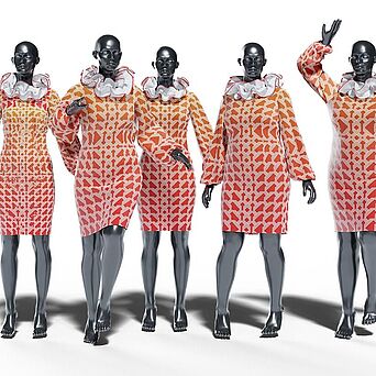 Avatar collection that covers the range of sizes and shapes in a target group